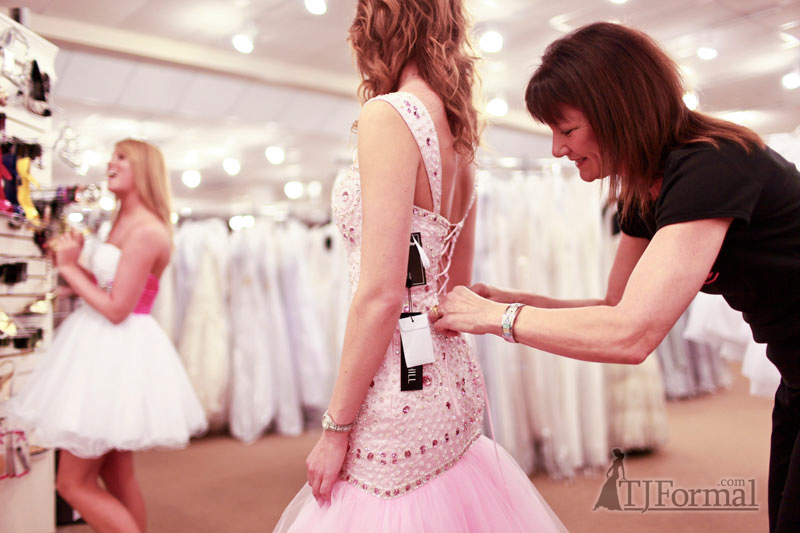 Trying on Dresses