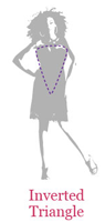 Inverted triangle body shape