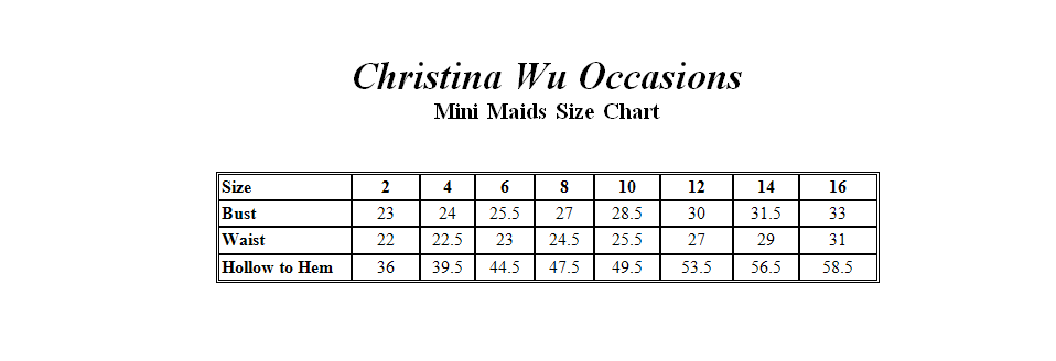 Wu Size Chart