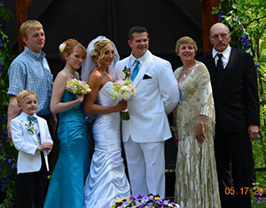 Trinity's Wedding Photo with Testimonial