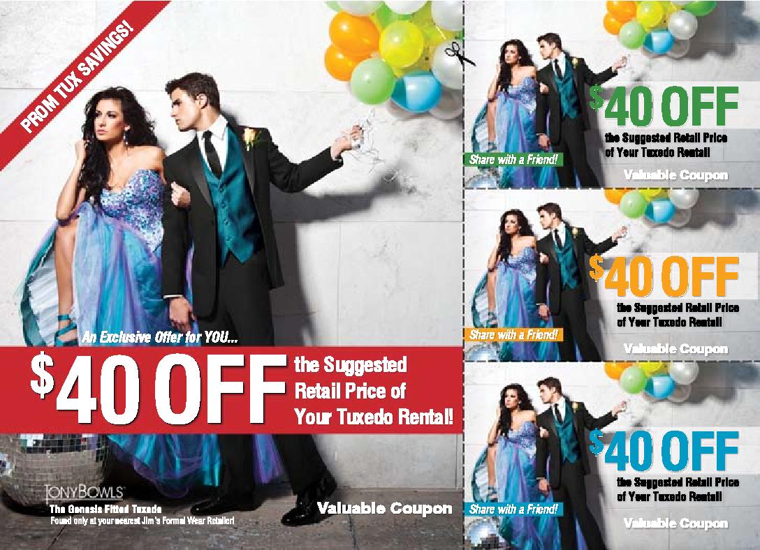 Prom Tuxedo Coupon