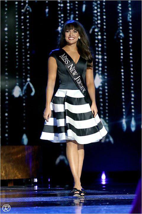 Miss New Jersey Brenna Weick in our dress at Miss America!