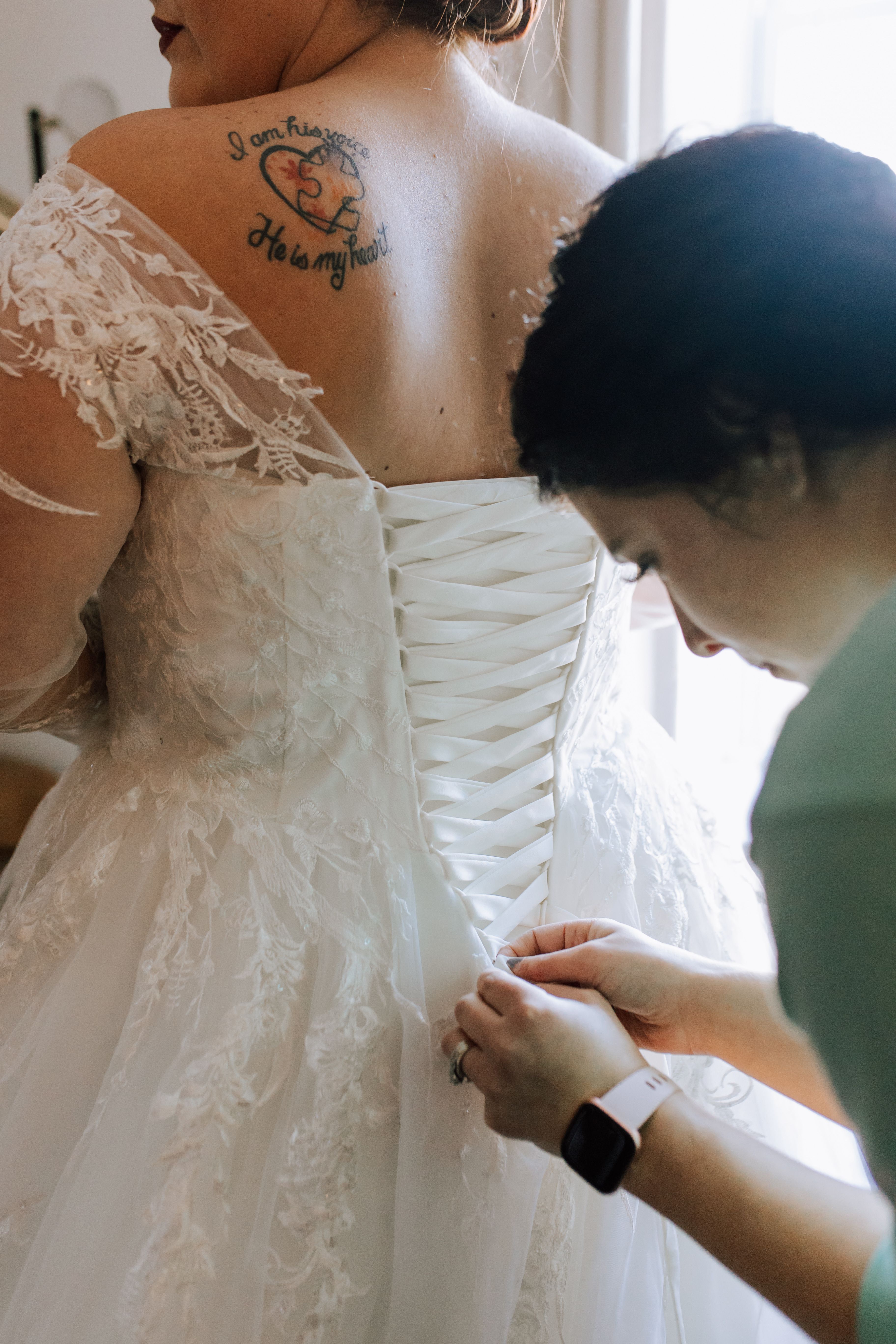 lacing up dress