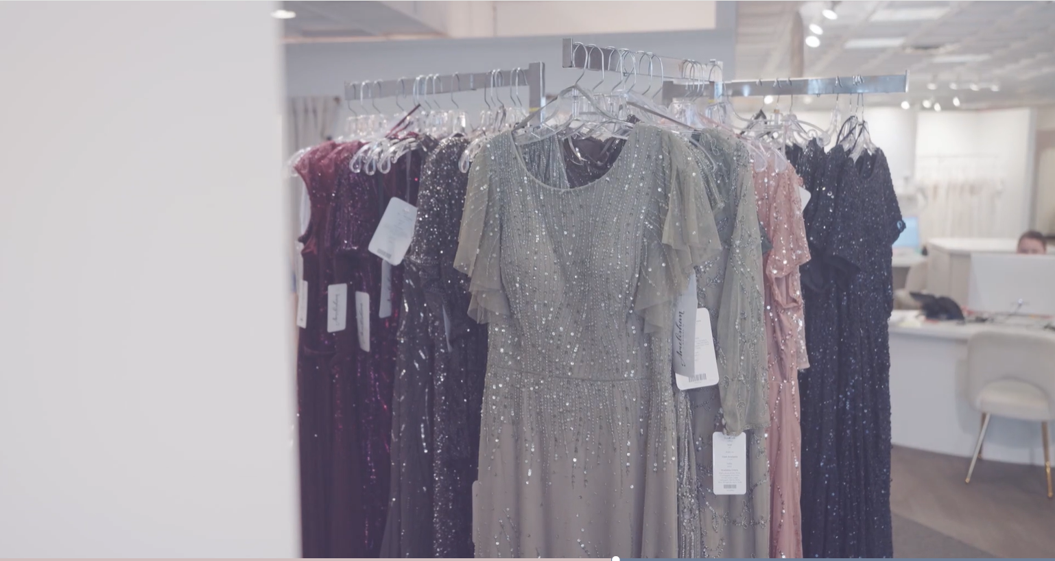 Designer dress details at Amelishan Bridal